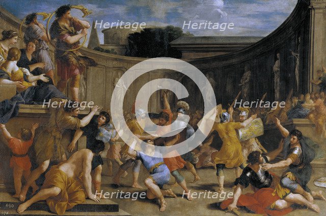 Roman gladiators. Artist: Romanelli, Giovanni Francesco (1610-1662)
