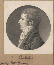 William H. Cabell, 1807. Creator: Charles Balthazar Julien Févret de Saint-Mémin.