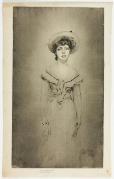 Portrait of Miss Hetty Pettigrew, 1908. Creator: Theodore Roussel.
