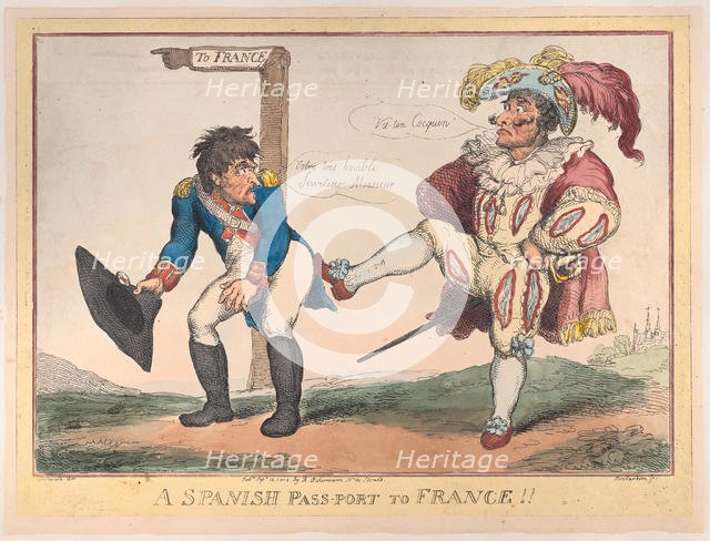 A Spanish Pass-Port to France!!, September 12, 1808., September 12, 1808. Creator: Thomas Rowlandson.