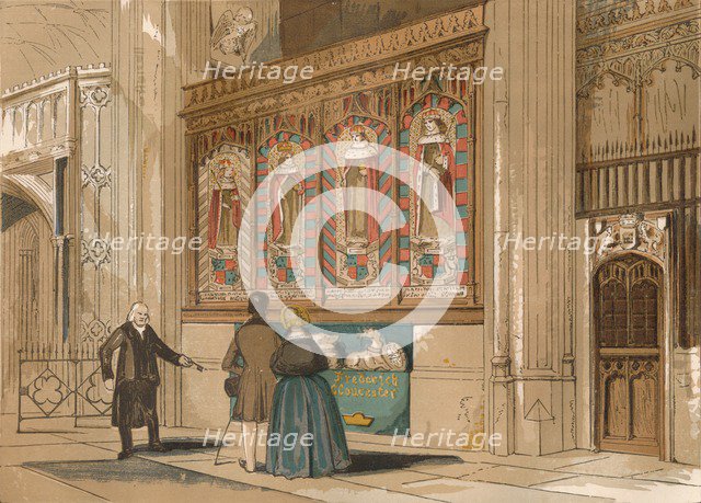 'Painted Screen, St. George's Chapel', c1845, (1864). Artist: Unknown.