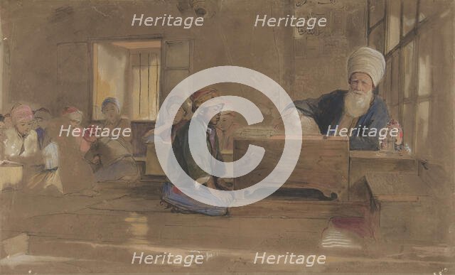 Arab School, 1841-51. Creator: John Frederick Lewis.