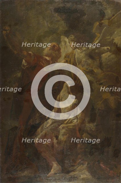 The Sacrifice of Isaac , after 1735. Creator: Piazzetta, Gian Battista (1683-1754).