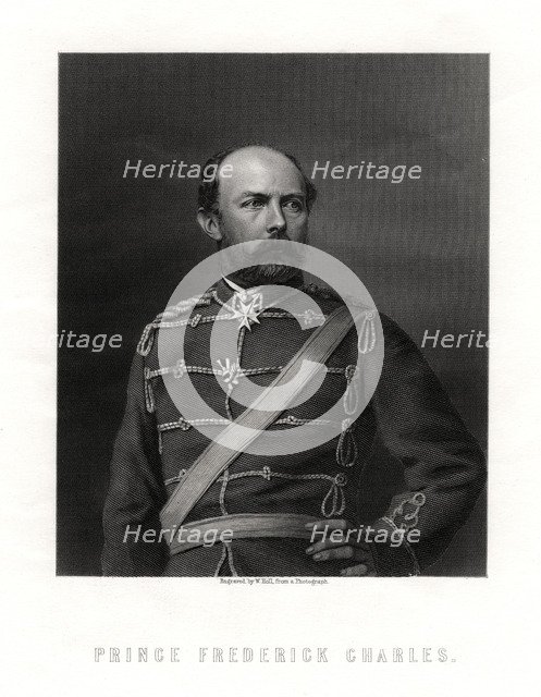 Prince Frederick Charles, 19th century. Artist: W Holl