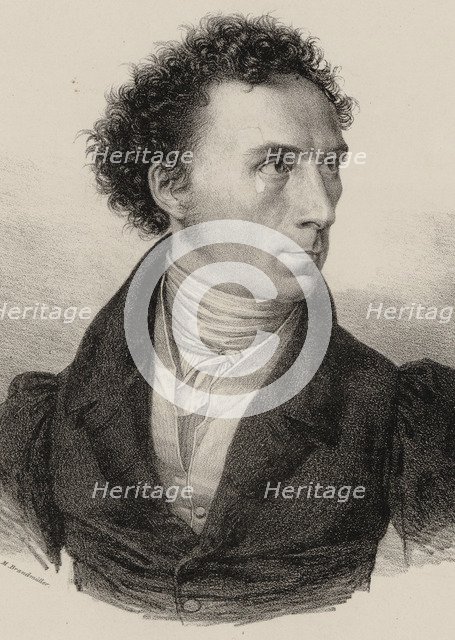 Portrait of the composer Theobald Böhm (1794-1881), 1830.