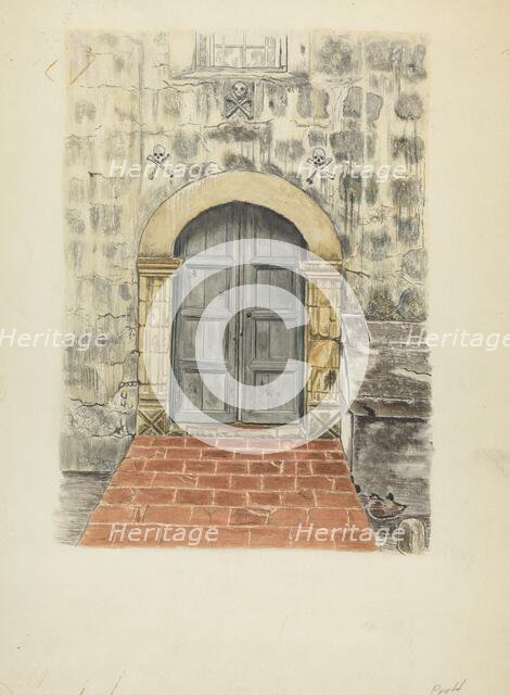 Doorway and Doors, 1935/1942. Creator: Albert Pratt.