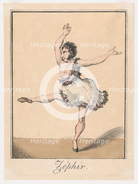 Zéphir, 1817-19., 1817-19. Creator: George Cruikshank.