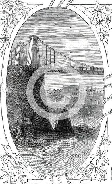 Rapids of the St. John, 1860. Creator: Smyth.