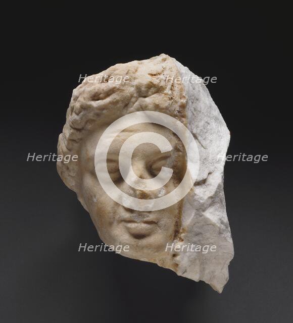 Head of a Woman from a Grave Naiskos, about 340 BC. Creator: Unknown.