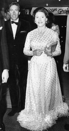 Princess Margaret and Lord Snowdon at the premiere of 'The Great Gatsby', 1974. Artist: Unknown