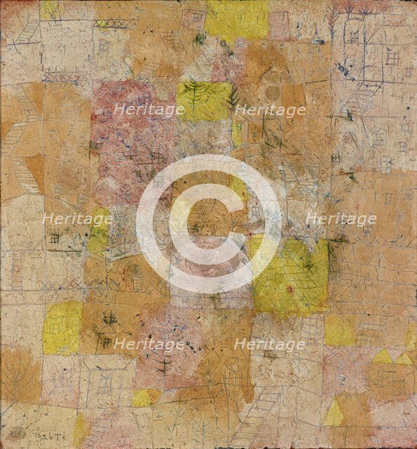 Suburban Idyll, 1926. Creator: Klee, Paul (1879-1940).