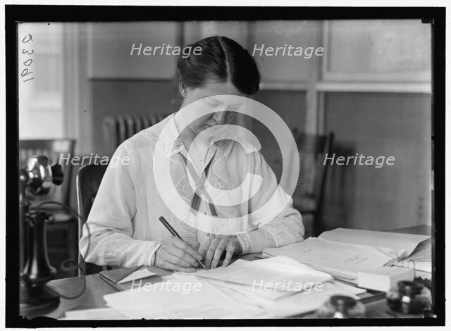 Mary Van Gleck, between 1913 and 1918. Creator: Harris & Ewing.