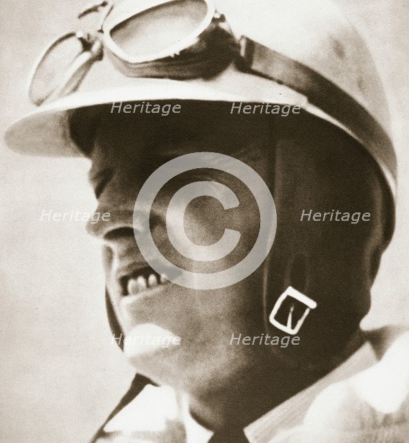 Sir Henry Segrave, American-born British world speed record driver, 1930. Artist: Unknown