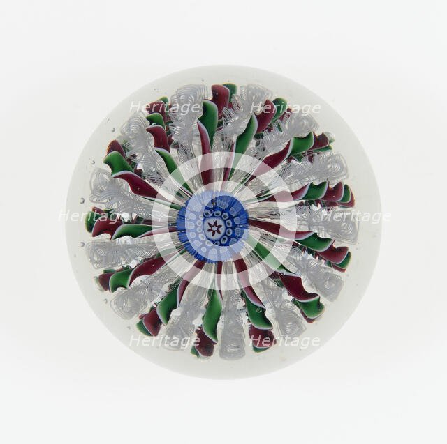 Paperweight, Saint-Louis, c. 1845-55. Creator: Saint-Louis Glassworks.