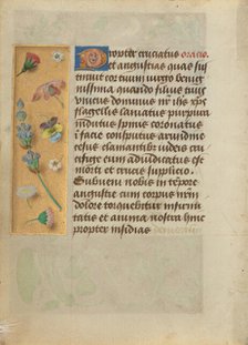 Decorated Text Page, about 1480-1490. Creator: Unknown.