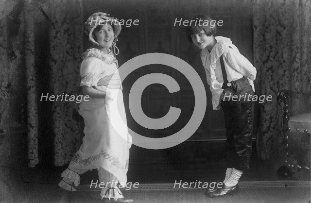 Two children, 20th century. Artist: Unknown