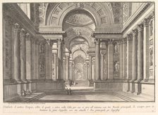 Vestibule of an ancient temple . . . (Vestibolo d'antico Tempio . . .), ca. 1743-50. Creator: Giovanni Battista Piranesi.