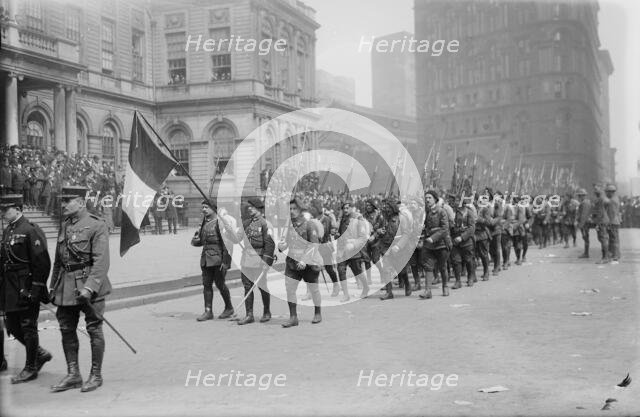 French chasseurs, 1918. Creator: Bain News Service.