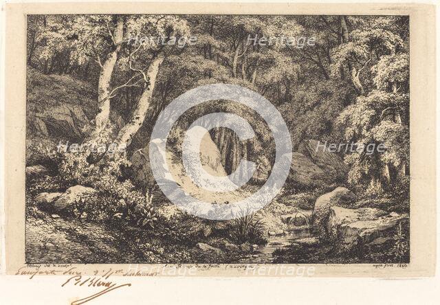 Au ravin de la faille, Auvergne (The Ravine at Auvergne), 1846. Creator: Eugene Blery.