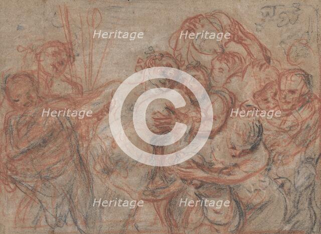 The March of Silenus [recto], c. 1715/1716. Creator: Jean-Antoine Watteau.