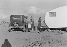 Migratory family from Louisiana on Works Progress Administration (WPA), California, 1938. Creator: Dorothea Lange.