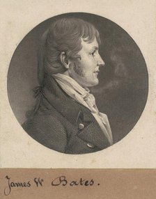 James Woodson Bates, 1808. Creator: Charles Balthazar Julien Févret de Saint-Mémin.