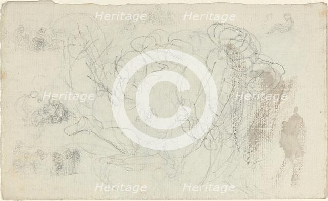 Sheet of Studies [recto and verso]. Creator: John Flaxman.