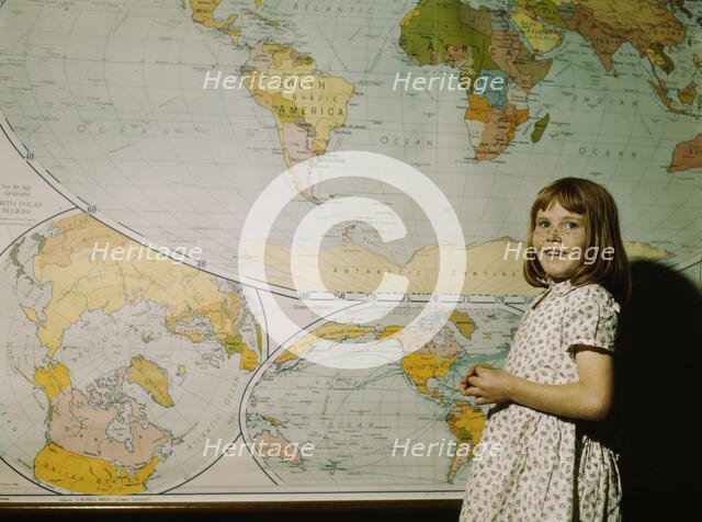 Rural school girl, San Augustine County, Texas, 1943. Creator: John Vachon.