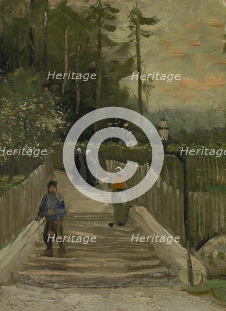 Path in Montmartre, 1886. Creator: Gogh, Vincent, van (1853-1890).