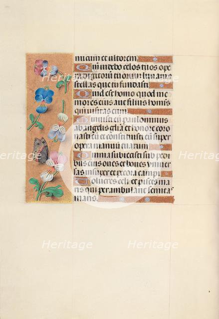 Hours of Queen Isabella the Catholic, Queen of Spain: Fol. 100v, c. 1500. Creator: Master of the First Prayerbook of Maximillian (Flemish, c. 1444-1519); Associates, and.