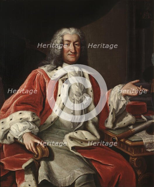 Arvid Bernard Horn of Ekebyholm, 1664-1742, 18th century. Creator: Lorens Pasch the Elder.