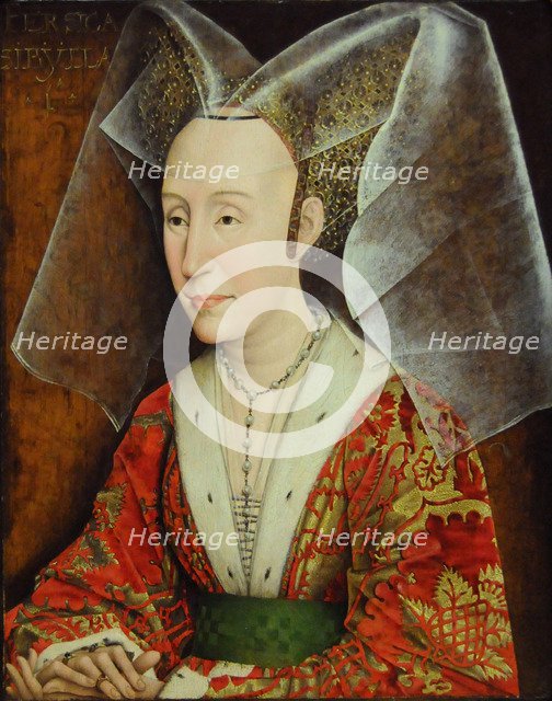 Portrait of Isabella of Portugal, wife of Philip III Duke of Burgundy (1397-1471), ca 1450-1475. Artist: Weyden, Rogier, van der (ca. 1399-1464)