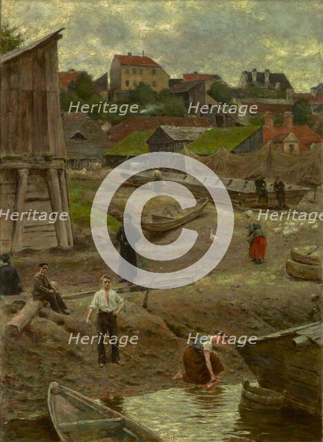 Powisle (Bank of the Vistula in Warsaw), 1883. Creator: Aleksander Gierymski.