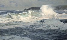 Southwesterly Gale, St. Ives, 1907. Creator: Frederick Judd Waugh.