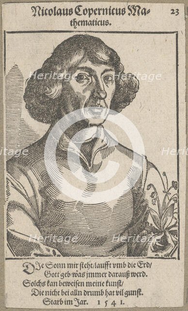 Portrait of Nicolaus Copernicus (1473-1543) , before 1586. Creator: Stimmer, Tobias (1539-1584).