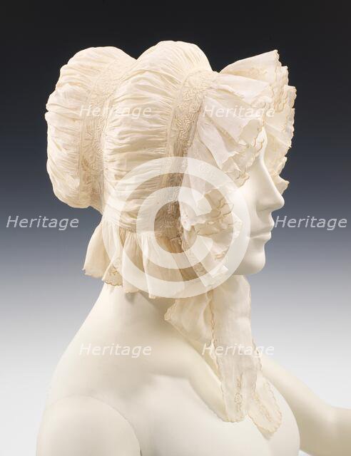 Morning cap, American, ca. 1830. Creator: Unknown.