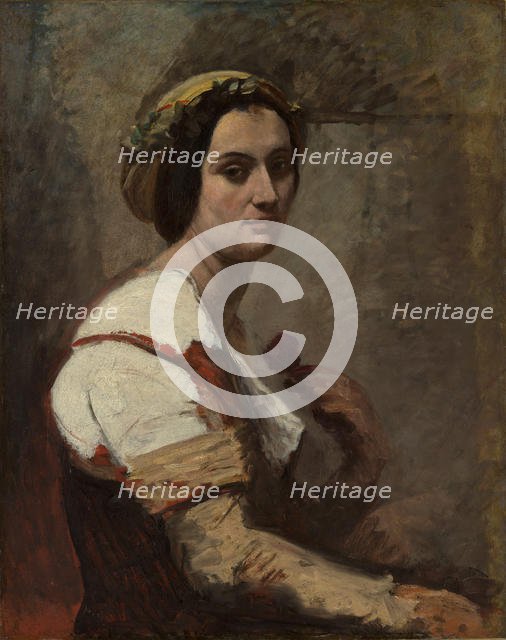 Sibylle, ca. 1870. Creator: Jean-Baptiste-Camille Corot.