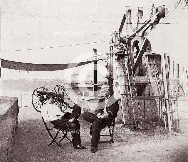 Officers of U.S.S. Hunchback, 1861-65. Creator: Unknown.