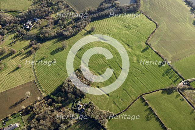 The earthwork remains of the medieval settlement of Old Sulby, West Northamptonshire, 2022. Creator: Damian Grady.
