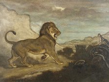 Lion and Python, c1863. Creator: Antoine-Louis Barye.