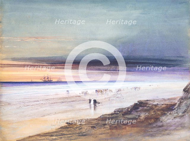 Beach Scene, ca. 1865. Creator: James Hamilton.