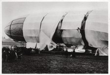 Zeppelin LZ2 after its destruction, 1906 (1933). Artist: Unknown