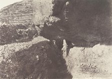 Jérusalem, Piscine de Siloe, Canal taillé dans le roc, 1854. Creator: Auguste Salzmann.