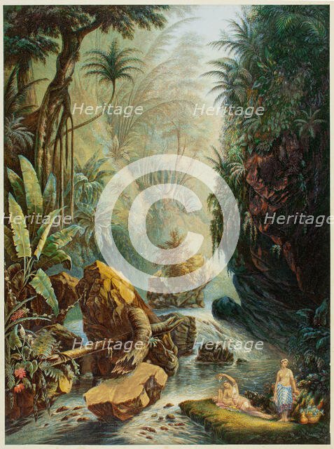 The Mountain Stream, n.d. Creator: George Baxter.