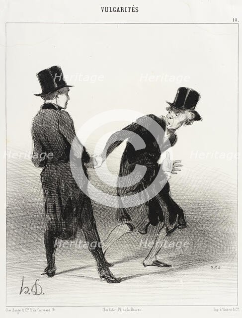 Vous mon ami! comment vous savez..., 1842. Creator: Honore Daumier.