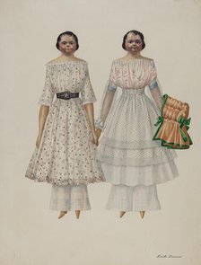 Dolls - "Molly and Polly", c. 1937. Creator: Edith Towner.