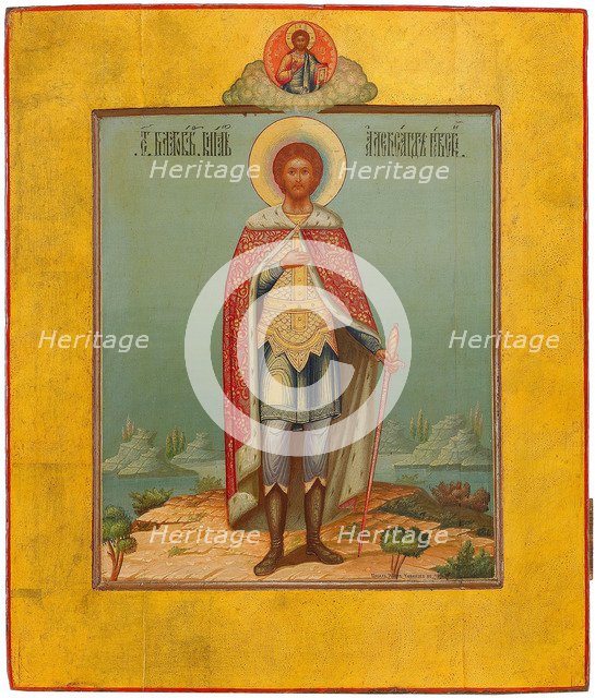 Saint Alexander Nevsky, 19th century. Artist: Chirikov, Osip Semionovich (?-1903)