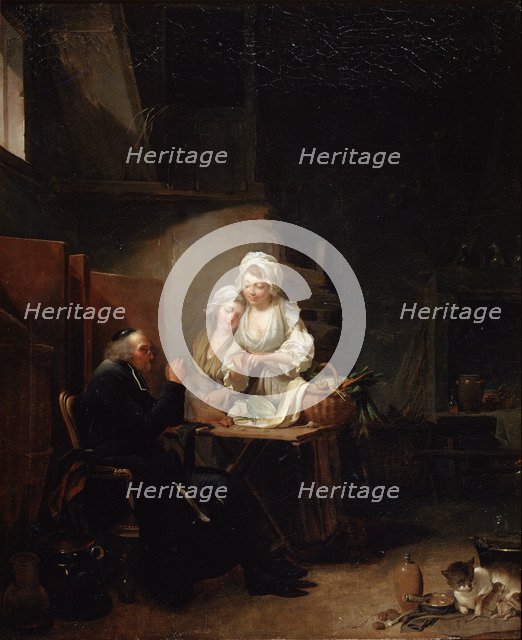 'An Old Curate', late 1780s. Artist: Louis Leopold Boilly