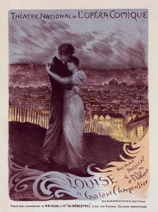 Affiche pour l'Opéra-Comique "Louise"., c1900. Creator: Georges Antoine Rochegrosse.