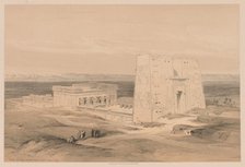 Egypt and Nubia: Volume I - No. 34, Temple of Edfou. Ancient Appolinopolis, Upper Egypt, 1838. Creator: Louis Haghe (British, 1806-1885).